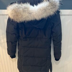 Women's Canada Goose Shelburne Hooded Parka (black, XS) used lightly worn*